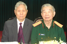  Đại tướng ĐÀO NGUYỄN QUYẾT - Chủ tịch danh dự,  Giáo sư ĐÀO NGUYÊN CÁT - Chủ tịch Họ Đào Việt Nam